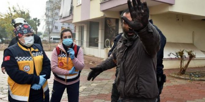 Bodrum katta saklanırken yakalandı, yangın çıkardığı iddiasıyla gözaltına alındı