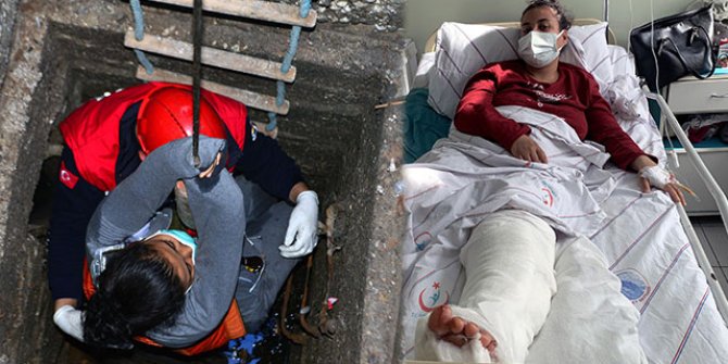 Foseptiğe düşen 3 aylık hamile kadın: Çok şükür bebeğime bir şey olmadı