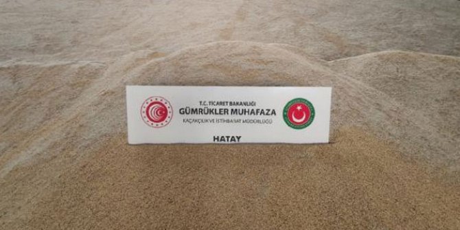 Hatay'da 5 bin ton genetiği değiştirilmiş pirinç ele geçirildi