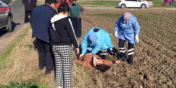 Eşiyle tartışınca seyir halindeki araçtan atladığı iddia edilen kadın, yaralandı