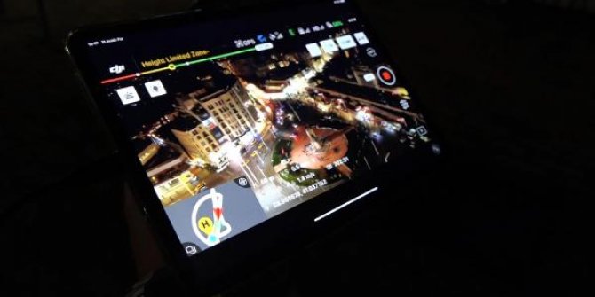 Taksim'de kısıtlama öncesi polisten drone ile denetim