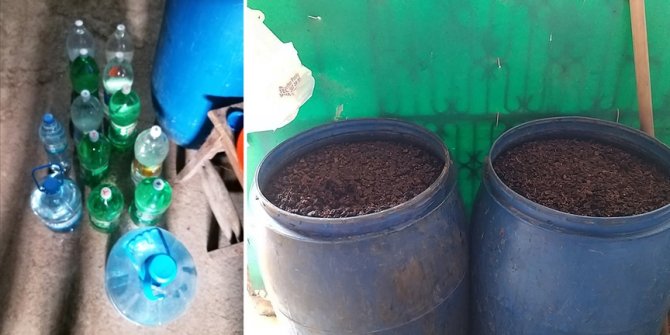 Adana'da 1640 litre sahte içki ele geçirildi