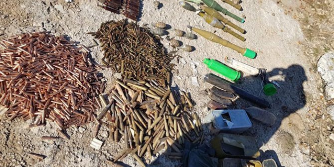 PKK’ya ait çok sayıda mühimmat ele geçirildi