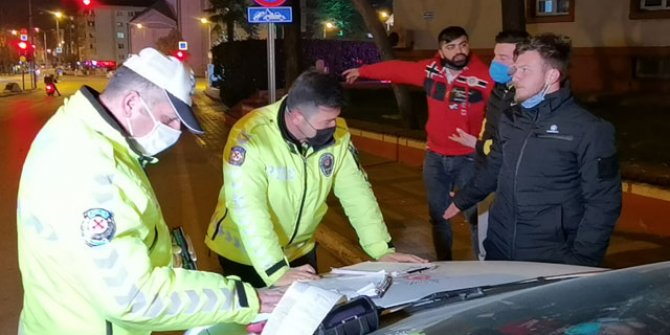 Ceza yazıldı, 'Burada gözünüzün önünde drift atacağım' dedi
