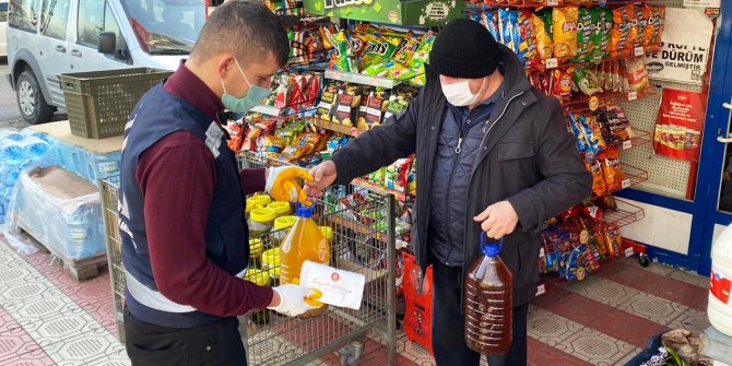 Yağ getirene çanta hediye