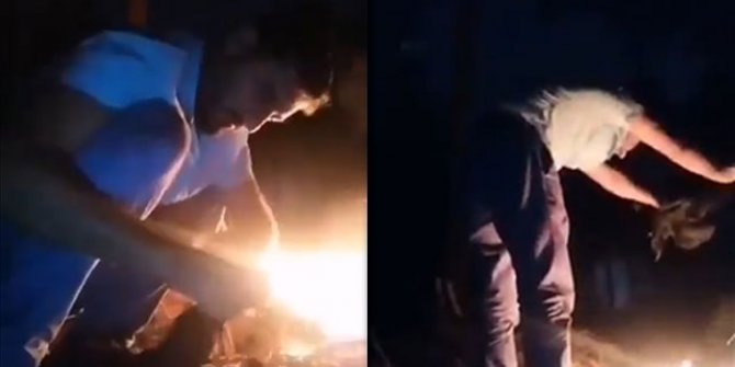 Boğazını kestiği tavuğu ateşe atıp, cinler alemine adadığını söyleyen kişi gözaltına alındı