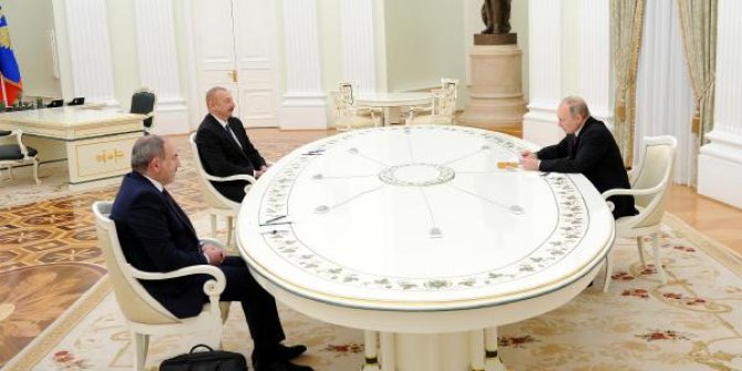 Rusya’da Aliyev, Paşinyan ve Putin’den ortak bildiri