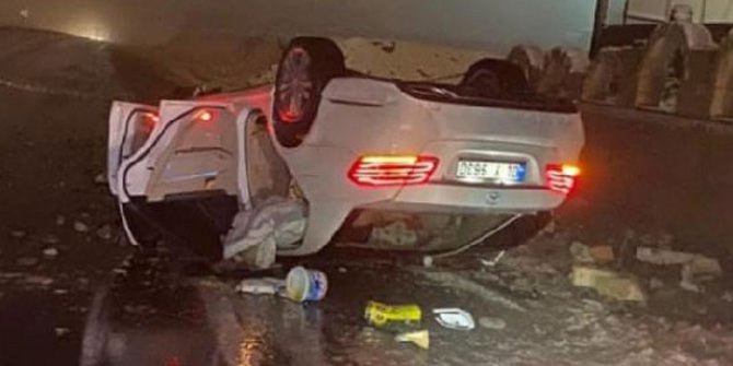 Nevşehir'de kontrolden çıkan otomobil takla attı: 1 ölü, 2 yaralı