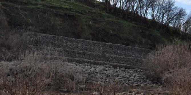 Barajda sular çekilince, arkeolojik alanlar gün yüzüne çıktı