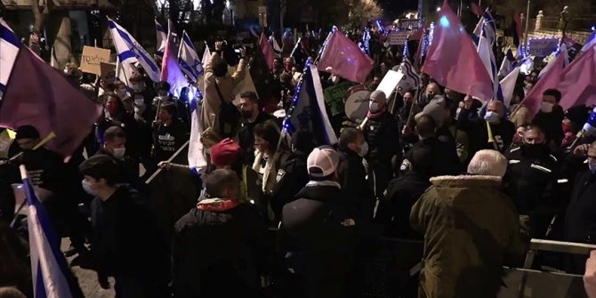 İsrailliler Netanyahu karşıtı protestolarını 30 haftadır sürdürüyor