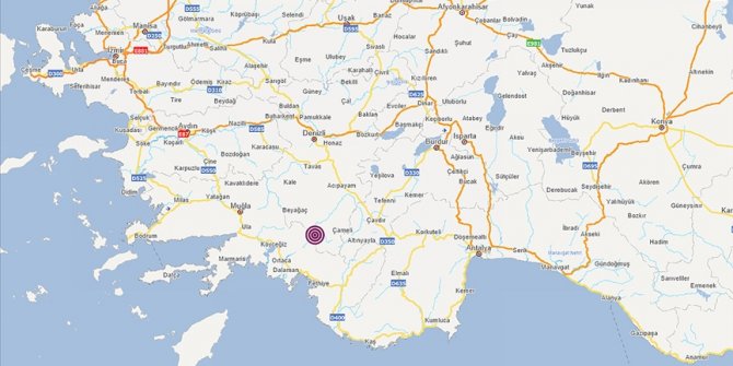Denizli'de 4,2 büyüklüğünde deprem