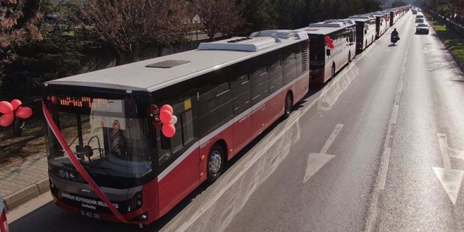 Samsun'da şehir içi ulaşım için alınan 33 otobüs sefere başladı