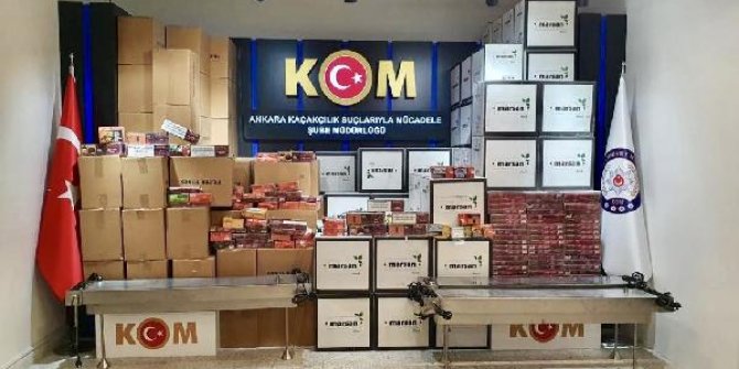 Ankara'da kaçakçılık operasyonu: 9 gözaltı