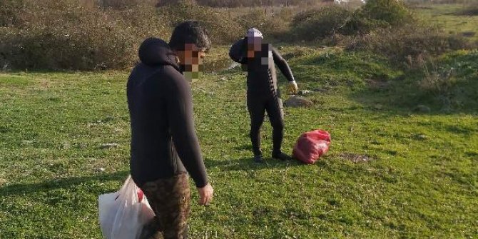 İzmit Körfezi'nde kaçak balık ve midye avcısı 10 kişi yakalandı