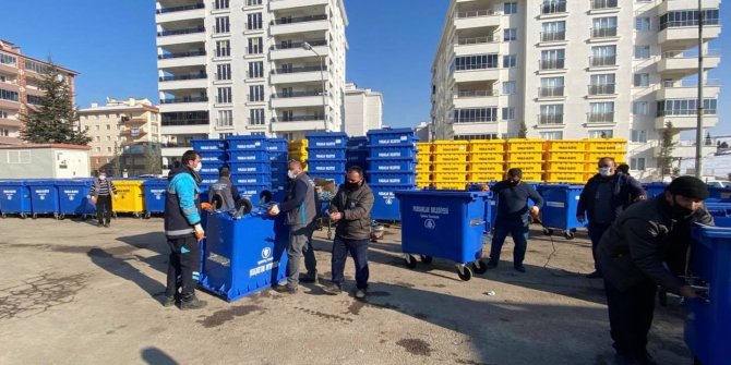 Pursaklar'a yeni nesil çöp konteynerleri