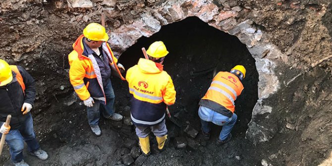 Trabzon’da altyapı kazısında bulunan sarnıcın sırrı çözüldü