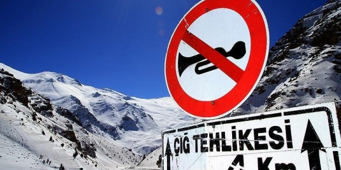 Doğu'da 4 il için çığ uyarısı yapıldı