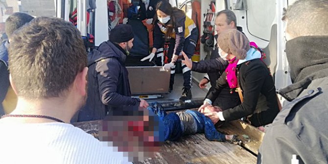 Annesinin öldüğü yangında yaralanan Okay'ın yaşam müdahalesi sürüyor 