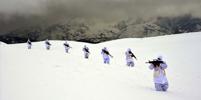 Muş'ta jandarma ekipleri, teröristlere dondurucu soğukta da göz açtırmıyor