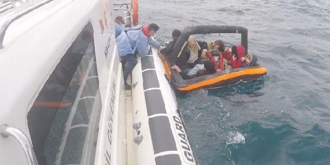 Çanakkale'de ölüme terk edilen 9 düzensiz göçmen kurtarıldı
