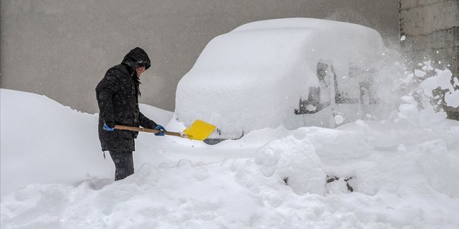 Türkiye’de bu yılki kar kalınlığı ortalama insan boyunu aşamadı