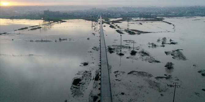 Ergene Nehri'ndeki alarm seviyesi 'turuncu'ya yükseltildi