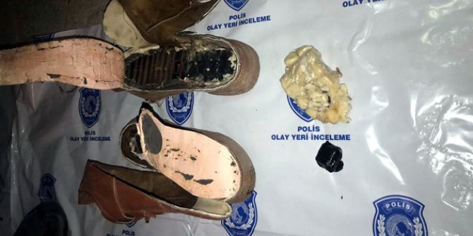 Mardin'de terör operasyonu; patlayıcıları ayakkabıya açılan gizli bölmeye yerleştirmişler