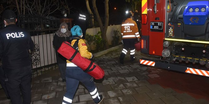 8 katlı apartmanda yangın paniği 
