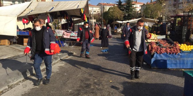 Pursaklar'da dezenfekte çalışmaları üst seviyede