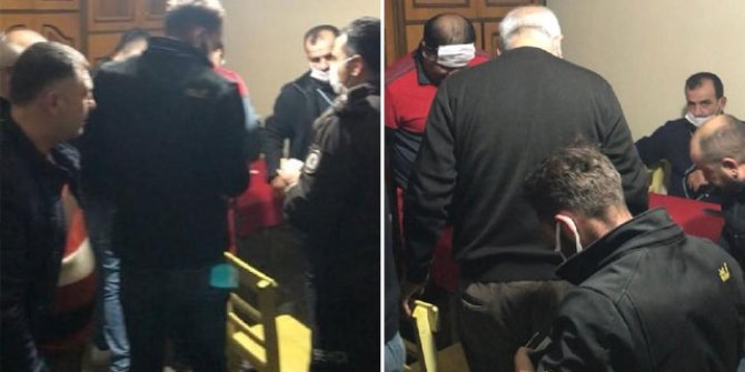 Evde kumar oynarken yakalandılar