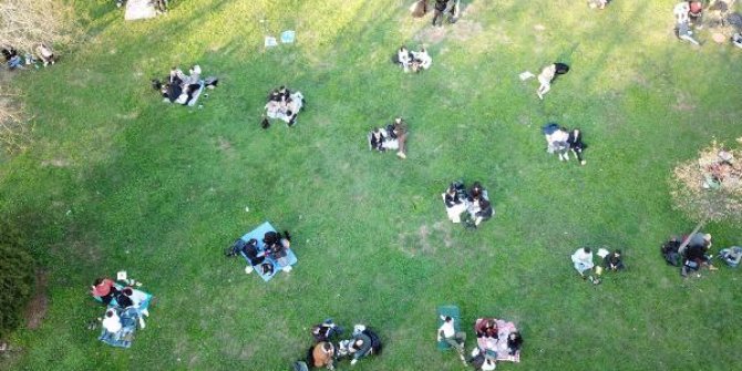Maçka Parkı'nda korkutan yoğunluk