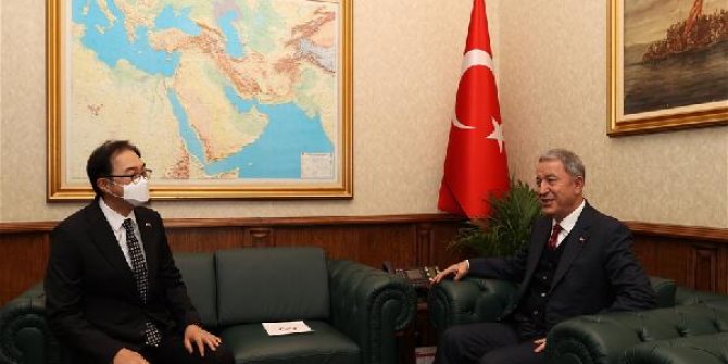 Bakan Akar, Kore Cumhuriyeti Ankara Büyükelçisi'ni kabul etti