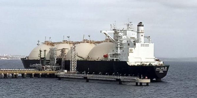 Dünyanın en büyük LNG gemilerinden N’Soumer, Tekirdağ'da