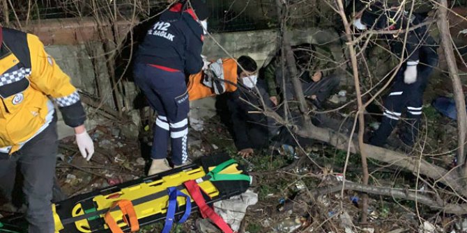 Polis kapıyı çaldı, camdan atlayan iki kişinin bacağı kırıldı