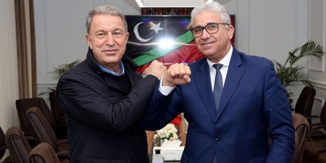 Bakan Akar, Libya İçişleri Bakanı ile görüştü