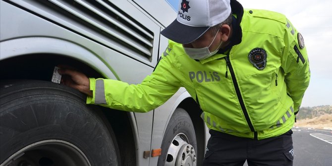 Kış lastiği kullanılmayan 511 araca ceza kesildi