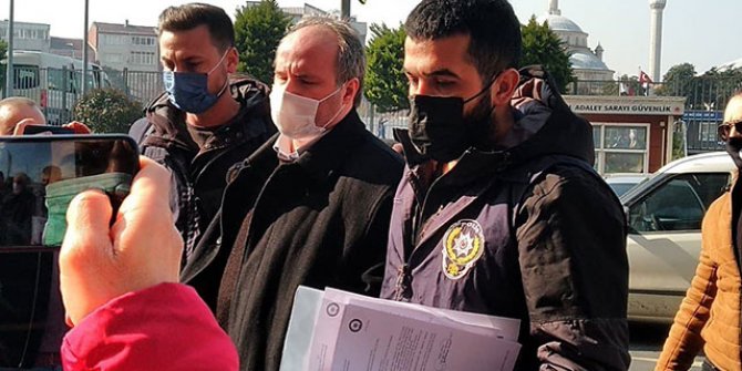 Özlem Zengin'e hakaret ettiği iddia edilen şüpheli adliyeye getirilidi