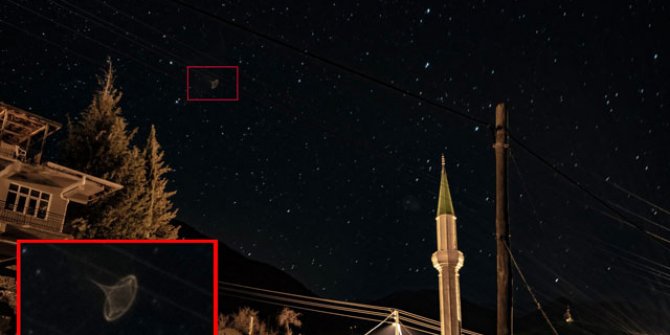 Amatör fotoğrafçı gökyüzünde ilginç nesne fotoğrafladı