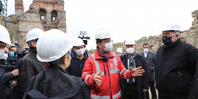 İmamoğlu Yedikule surlarında incelemelerde bulundu