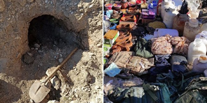 Mardin'deki 'Eren-5' operasyonunda 1 sığınak ve 7 depo imha edildi