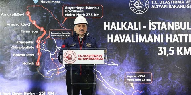 Bakan Karaismailoğlu: İstanbul'a iki raylı sistem hattı daha kazandırıyoruz