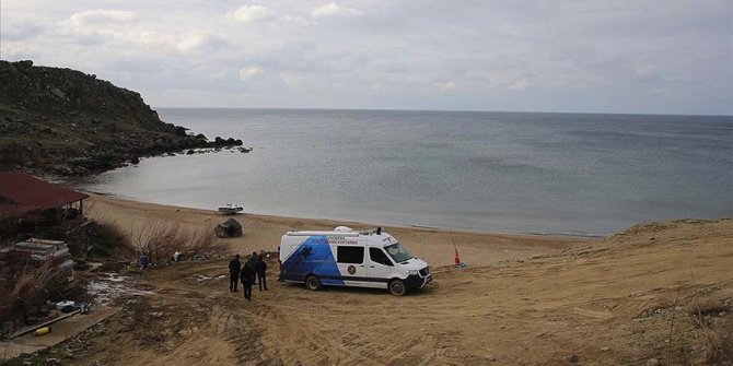 Gökçeada açıklarında kaybolan jandarma trafik tim komutanı için arama çalışmaları 6'ncı gününde devam ediyor