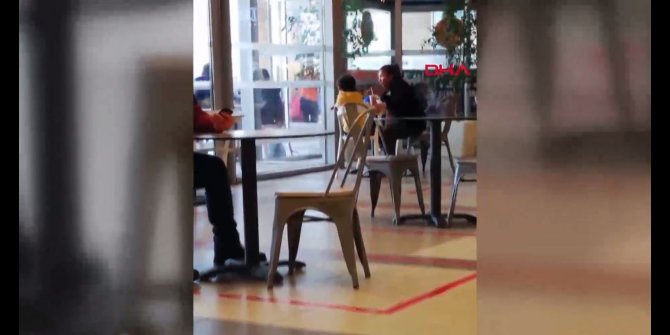 Kadının çocuğu darbetmesi kamerada