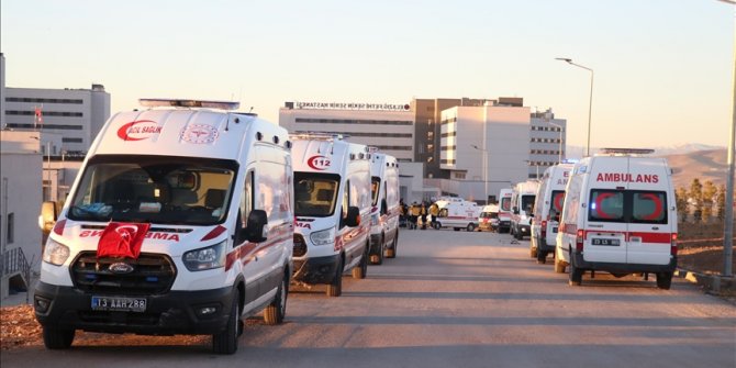 Bitlis'te helikopter kazasında şehit olan 11 askerin naaşı Elazığ'a getirildi