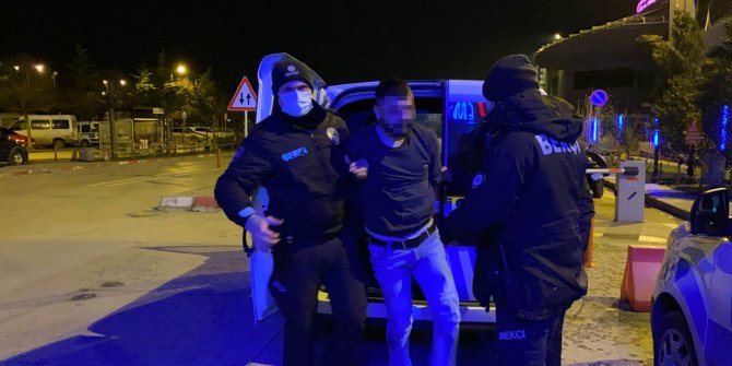 Kısıtlamayı ihlal etti, kendisine işlem yapan bekçiye kafa atıp, kaçtı