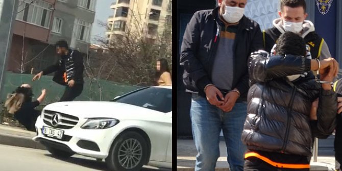 Kız arkadaşını saçından tutup yerde sürükleyen erkek arkadaş ile kardeşi adliyede