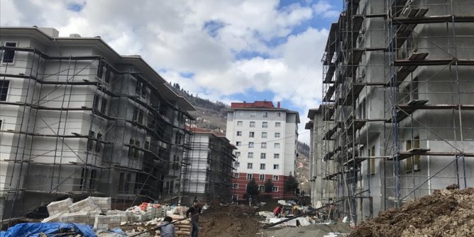 Selden etkilenen Dereli'de afetzedeler için konut yapım çalışmalarında sona gelindi