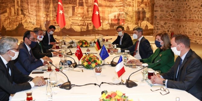 Cumhurbaşkanlığı Sözcüsü Kalın, AB liderlerinin dış politika başdanışmanları ile görüştü