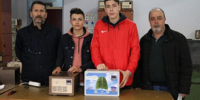 Koronavirüsle mücadele için hava dezenfeksiyon cihazı ürettiler