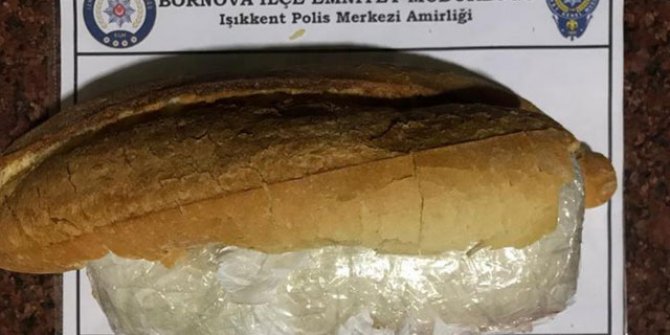 Ekmek arasında uyuşturucu taşıyan şüpheli gözaltına alındı